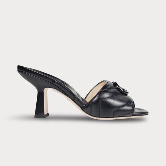 Gucci GG Marmont Nappa Matelasse Mule Heel - Women’s 6 - Picture 1 of 8